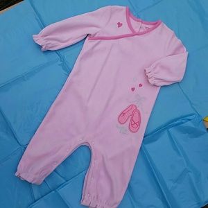 Carter's 9 months pink ballet heart romper
